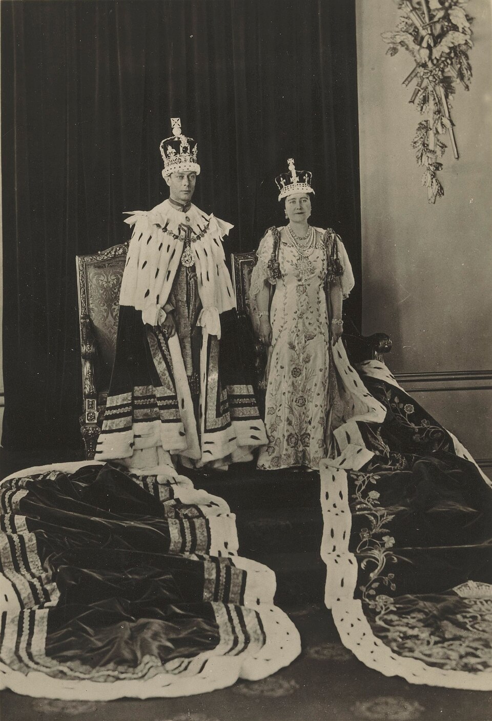 Jorge VI y la reina Isabel